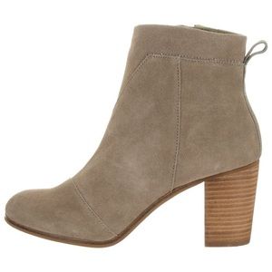 TOMS Lunata Suede Bootie - barely worn - 9.5